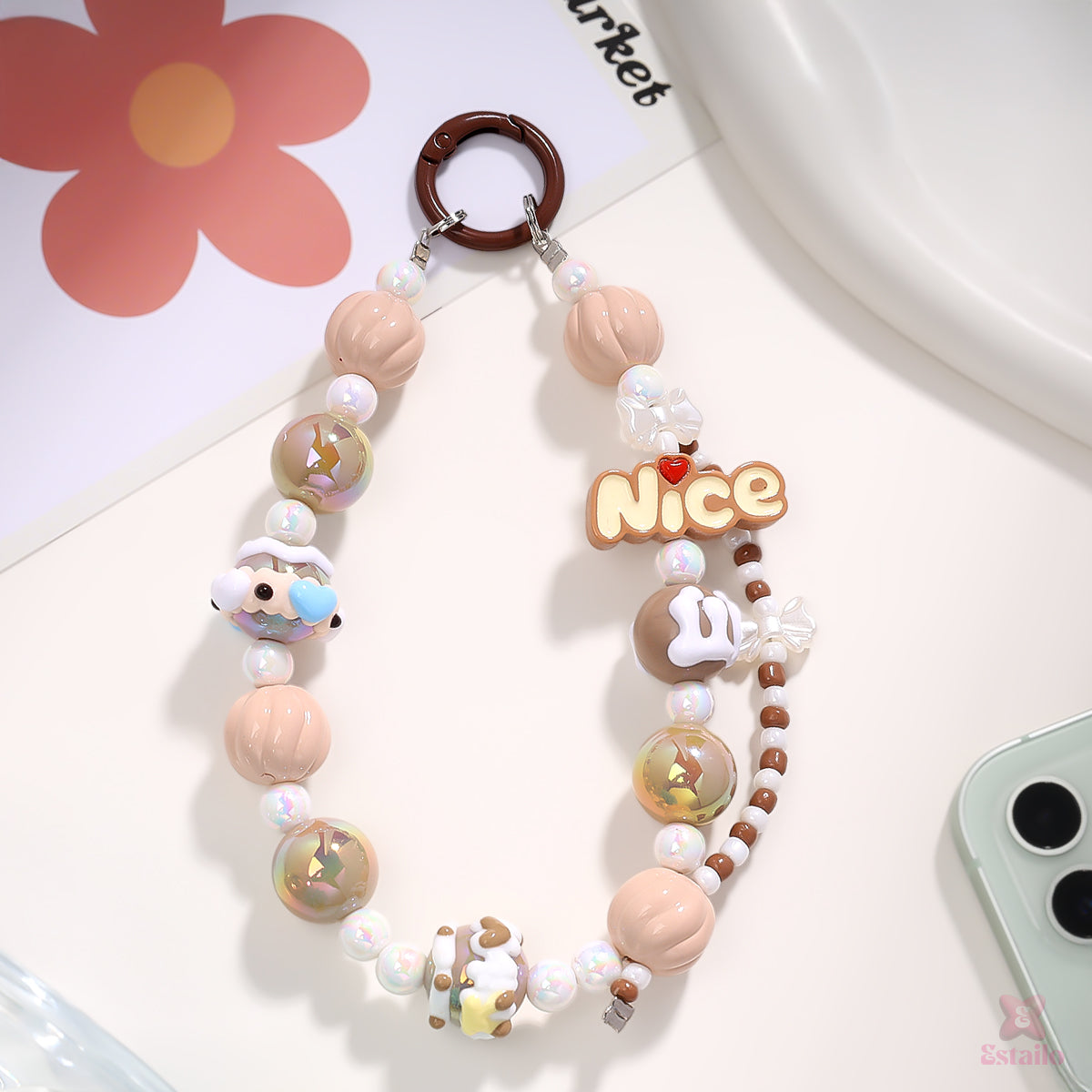 Mocha Phone Charm