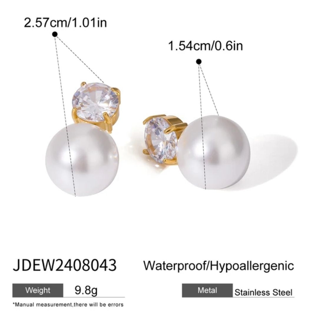 Shell Luxe Stud Earrings