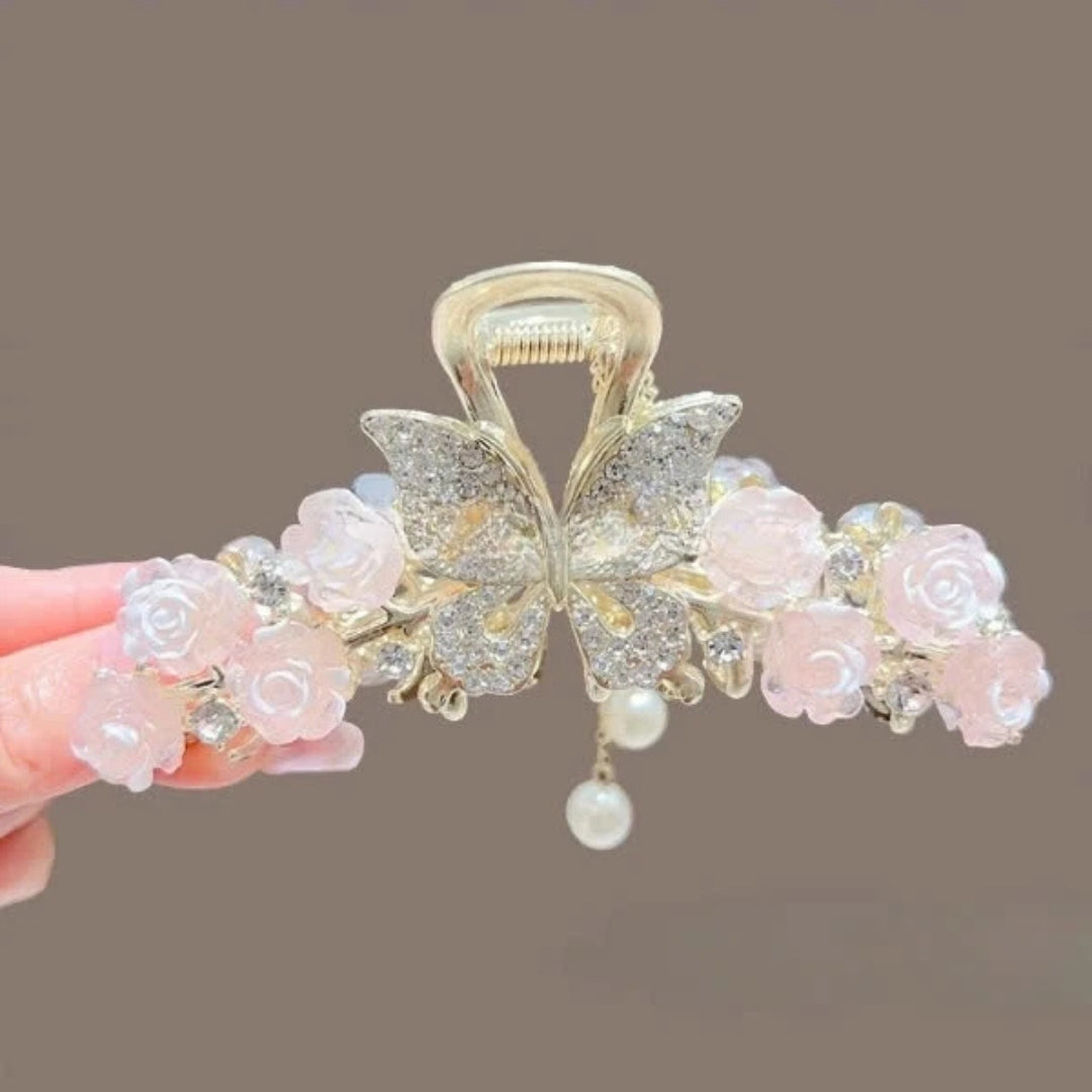 Rose Hair Claw Clip