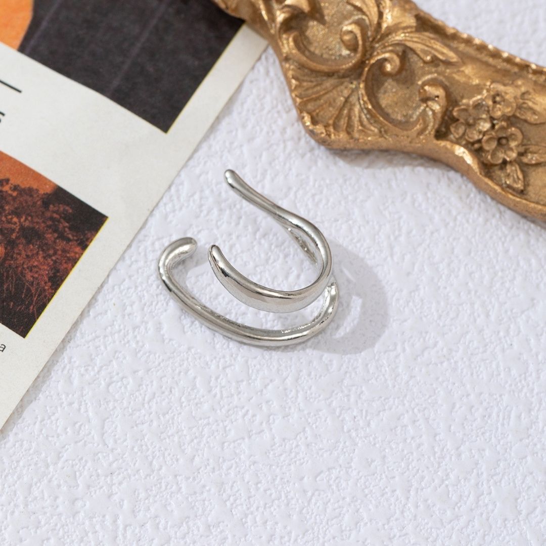 Vibe Spiral Huggies Earcuff Earrings (Single)