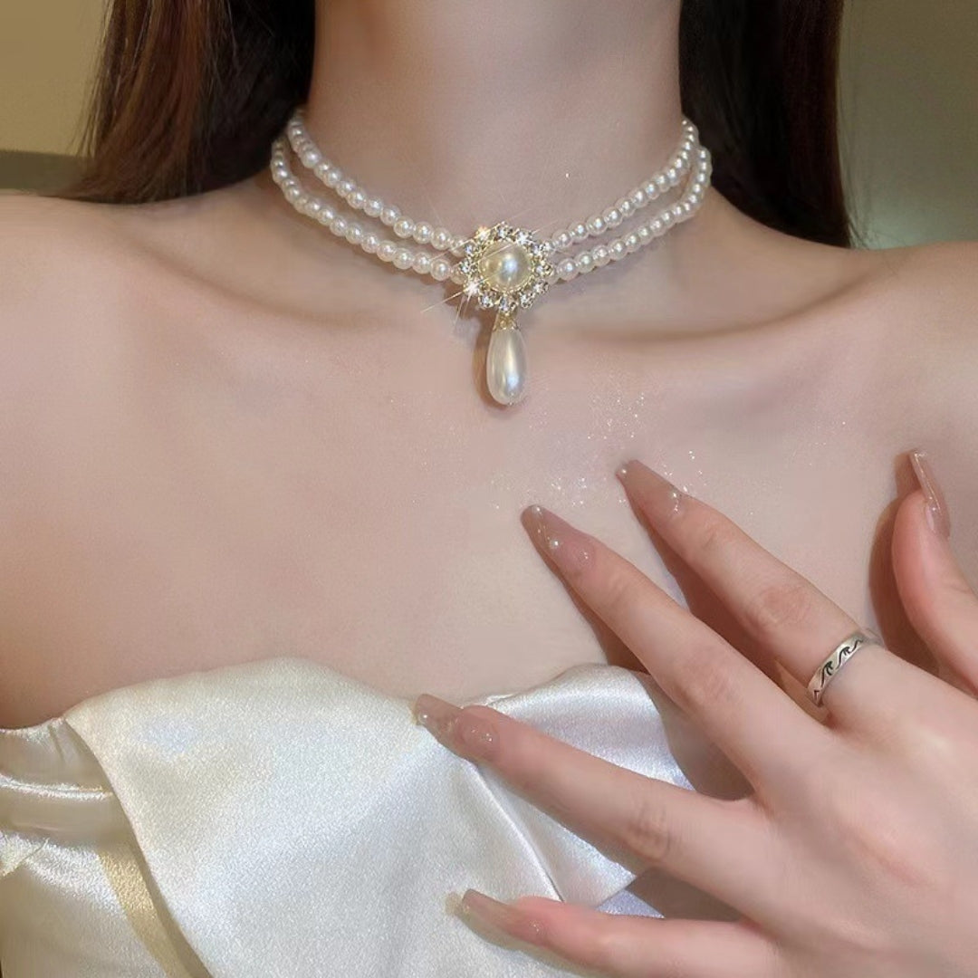Elegance Cascade Choker Necklace