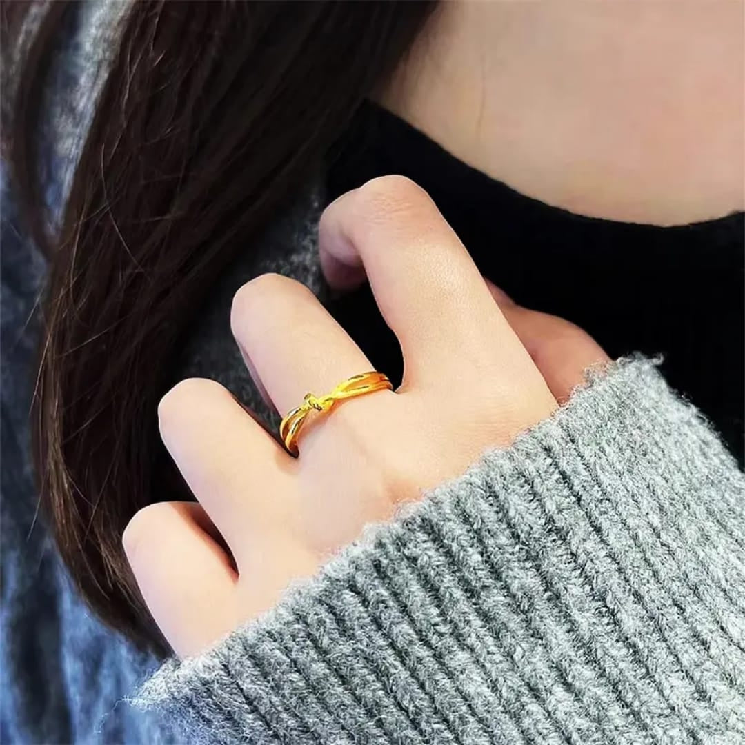 Gilded Knot Ring
