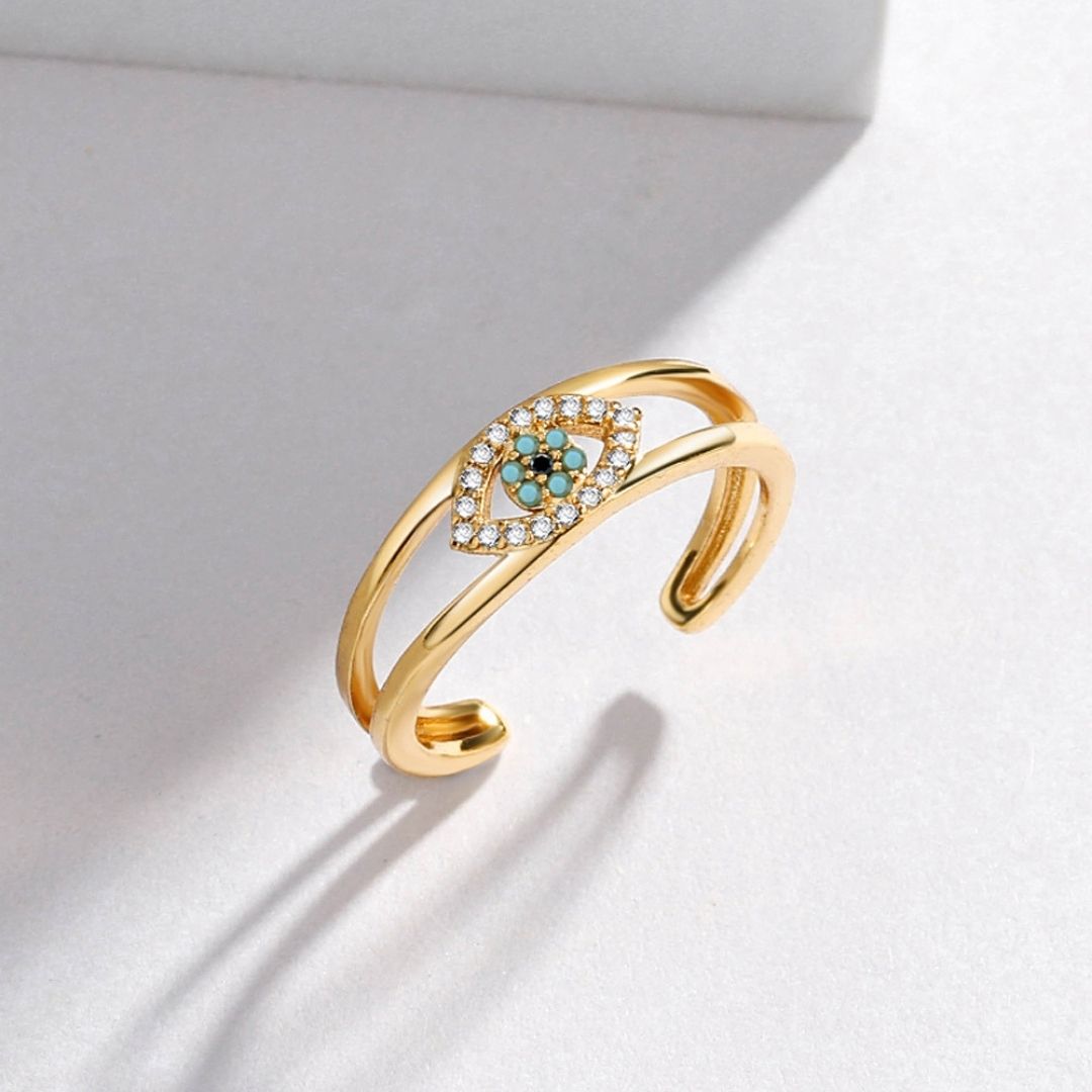 Gilded Iris Layer Ring