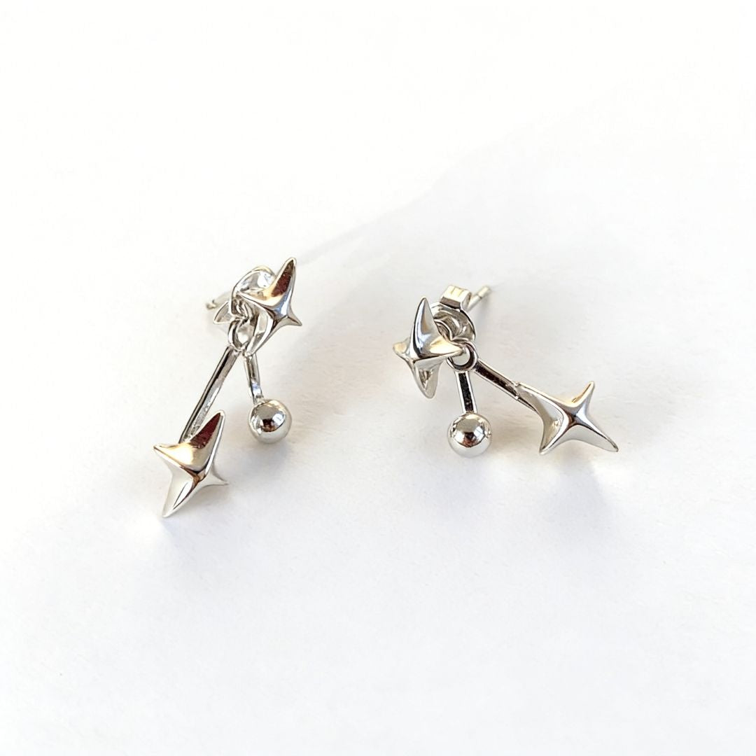 Sleek Zenith Stars Earrings