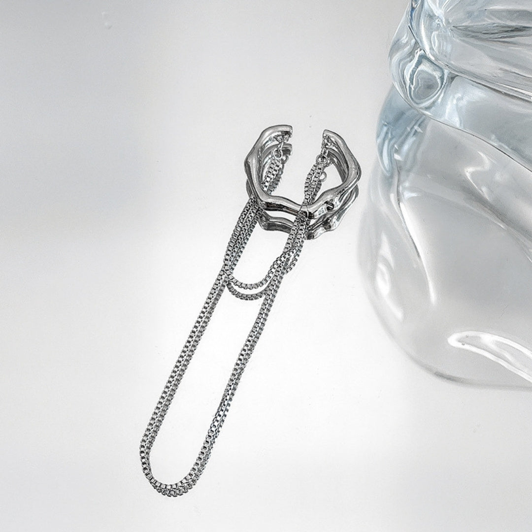 Minimalist Drape Ear Cuff Earrings (Single Ear)