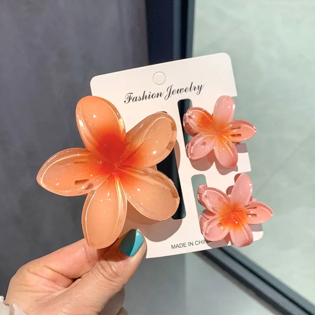 Soft Hues Flower Clips