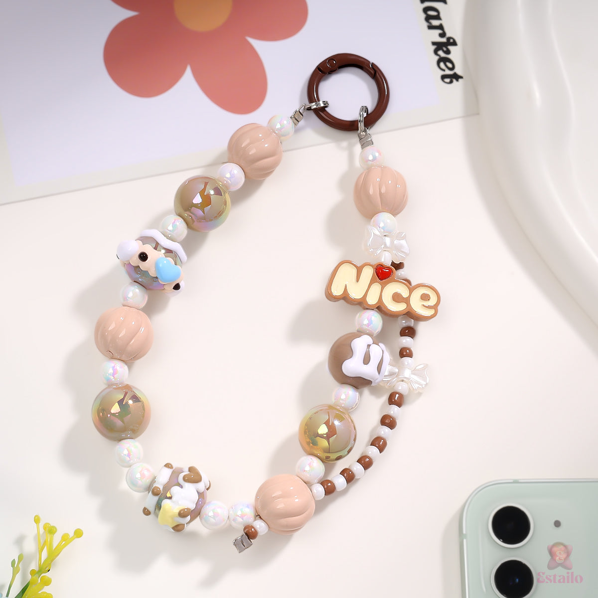 Mocha Phone Charm