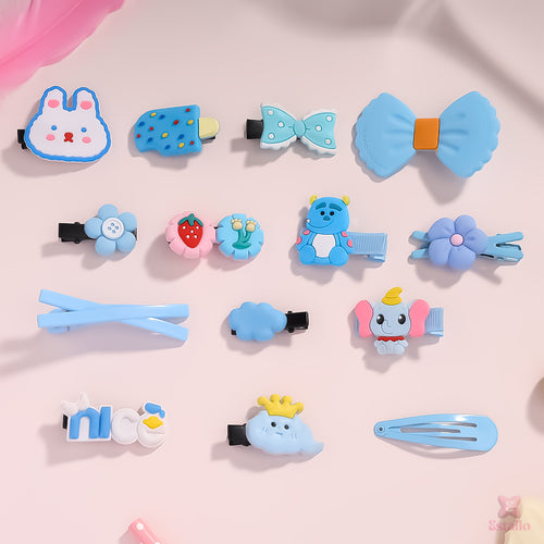 BabyBlue Bliss Hair Clips Combo for Kids