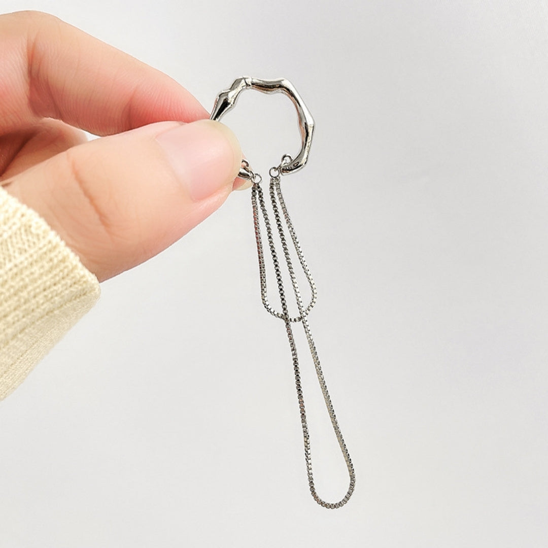 Minimalist Drape Ear Cuff Earrings (Single Ear)