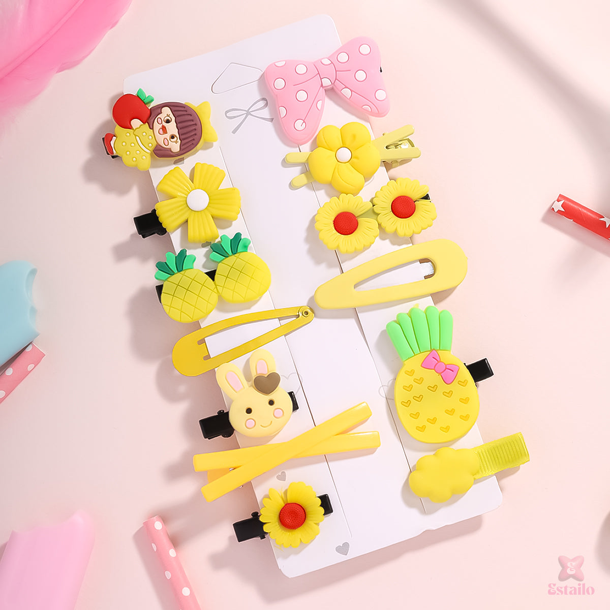 Tutti Frutti Hair Clips Combo for Kids