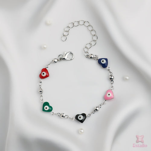 Dazzling Evil Eye Chain Bracelet