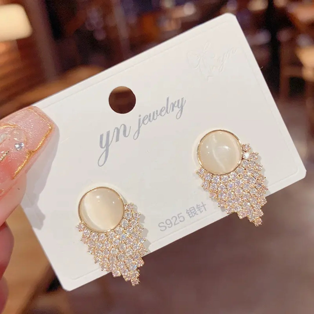 Glimmering Petal Earrings