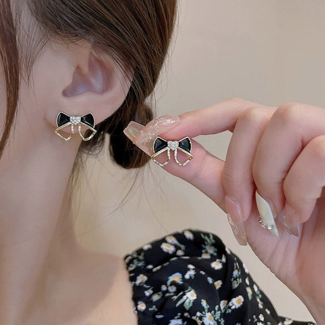 Chic Bow Studs Earrings