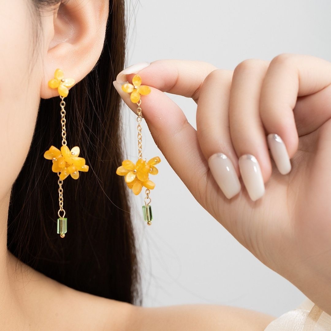 Honeyed Osmanthus Drops Earrings