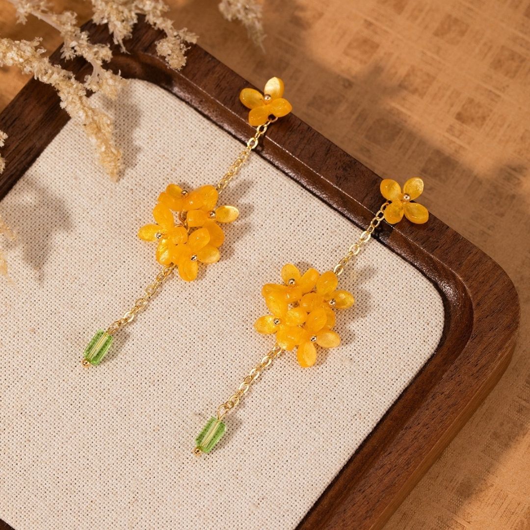 Honeyed Osmanthus Drops Earrings