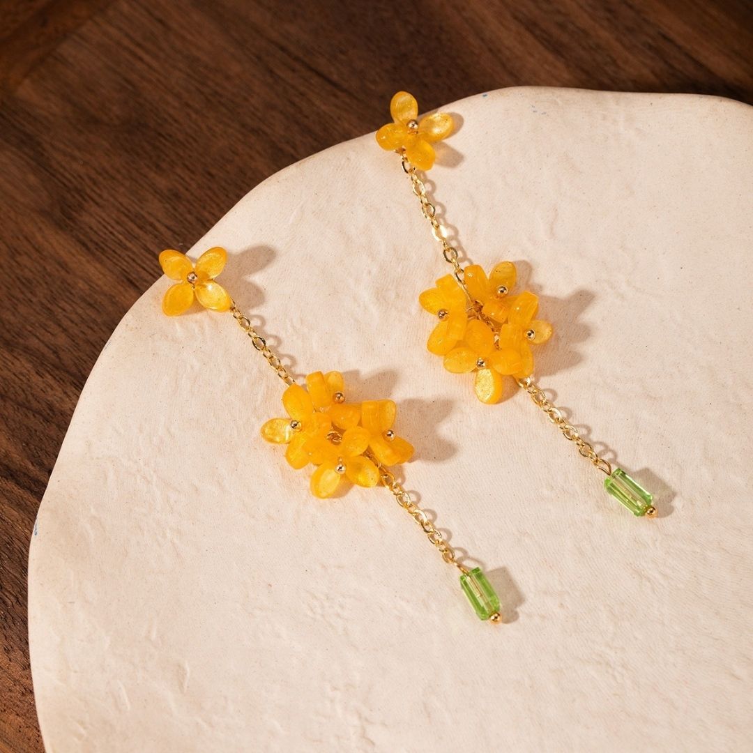 Honeyed Osmanthus Drops Earrings