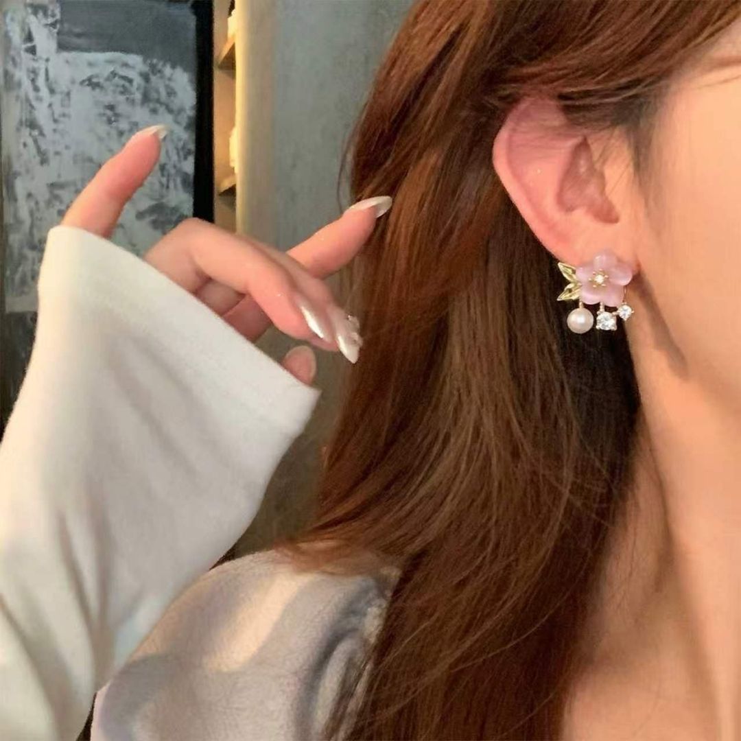 Sakura Blossom Cluster Earrings