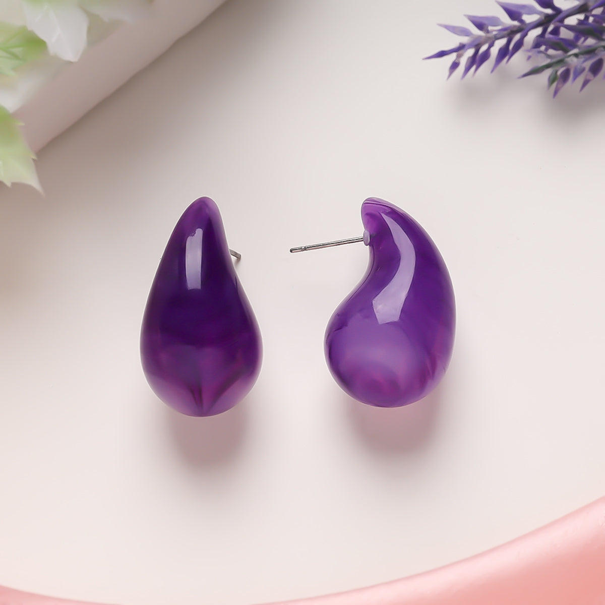 Lavender Luxe Stud Earrings