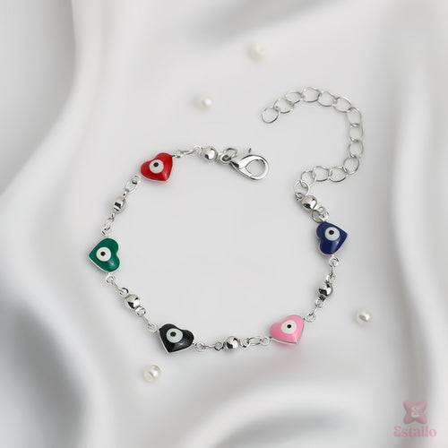 Dazzling Evil Eye Chain Bracelet