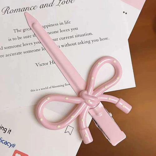 Pink Polka Charm Clip