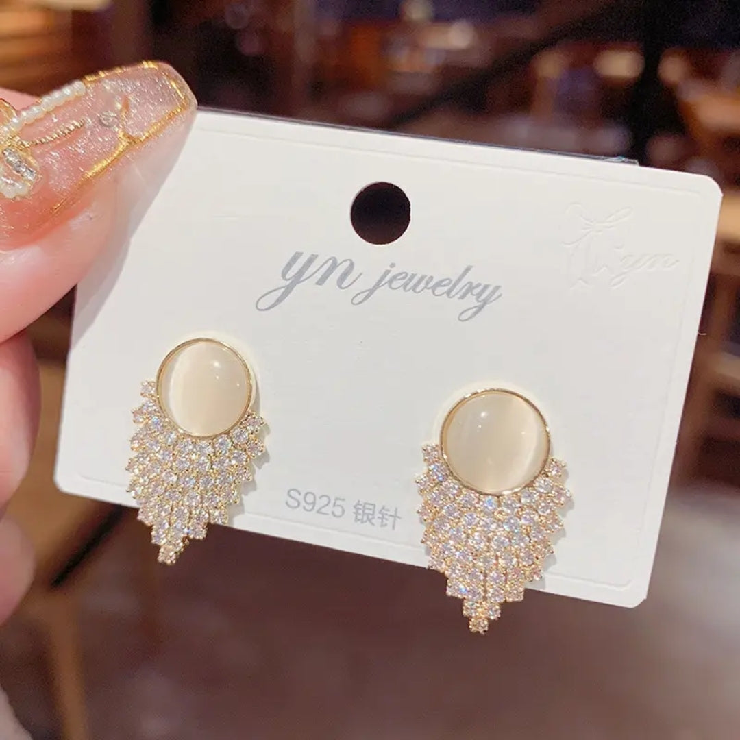 Glimmering Petal Earrings