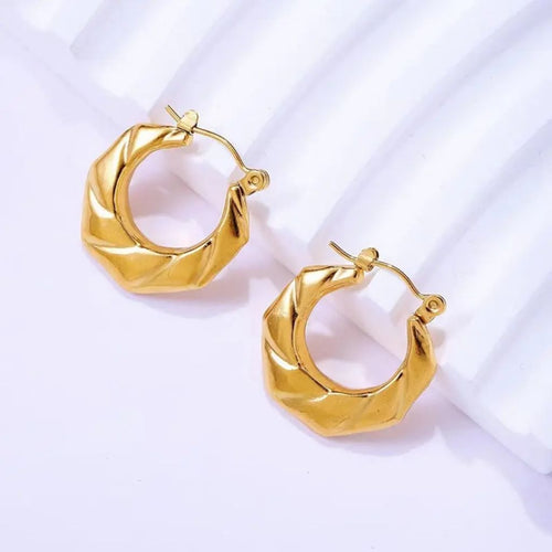 Whirlwind Gold Earrings