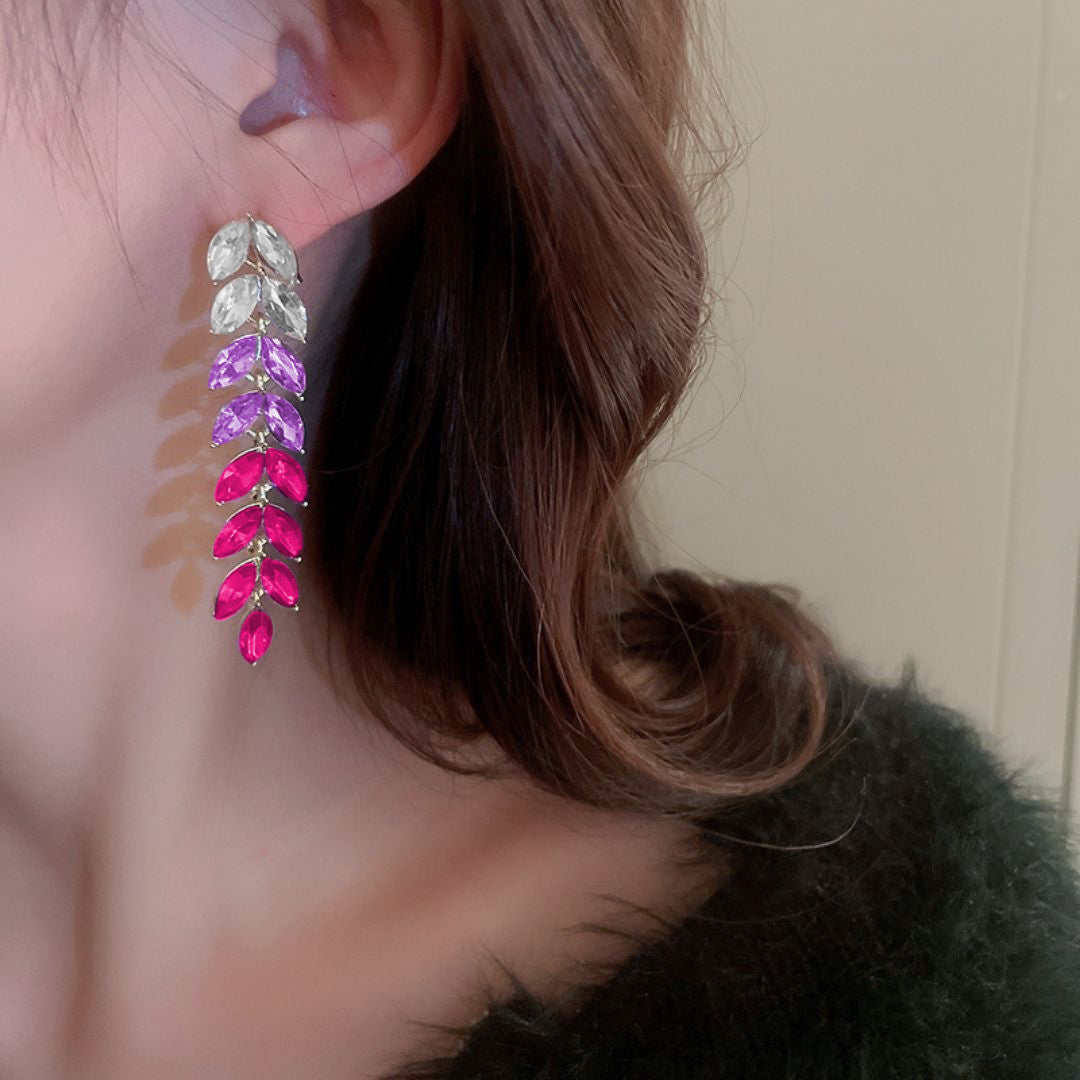 Imperial Lavender Cascades Earrings