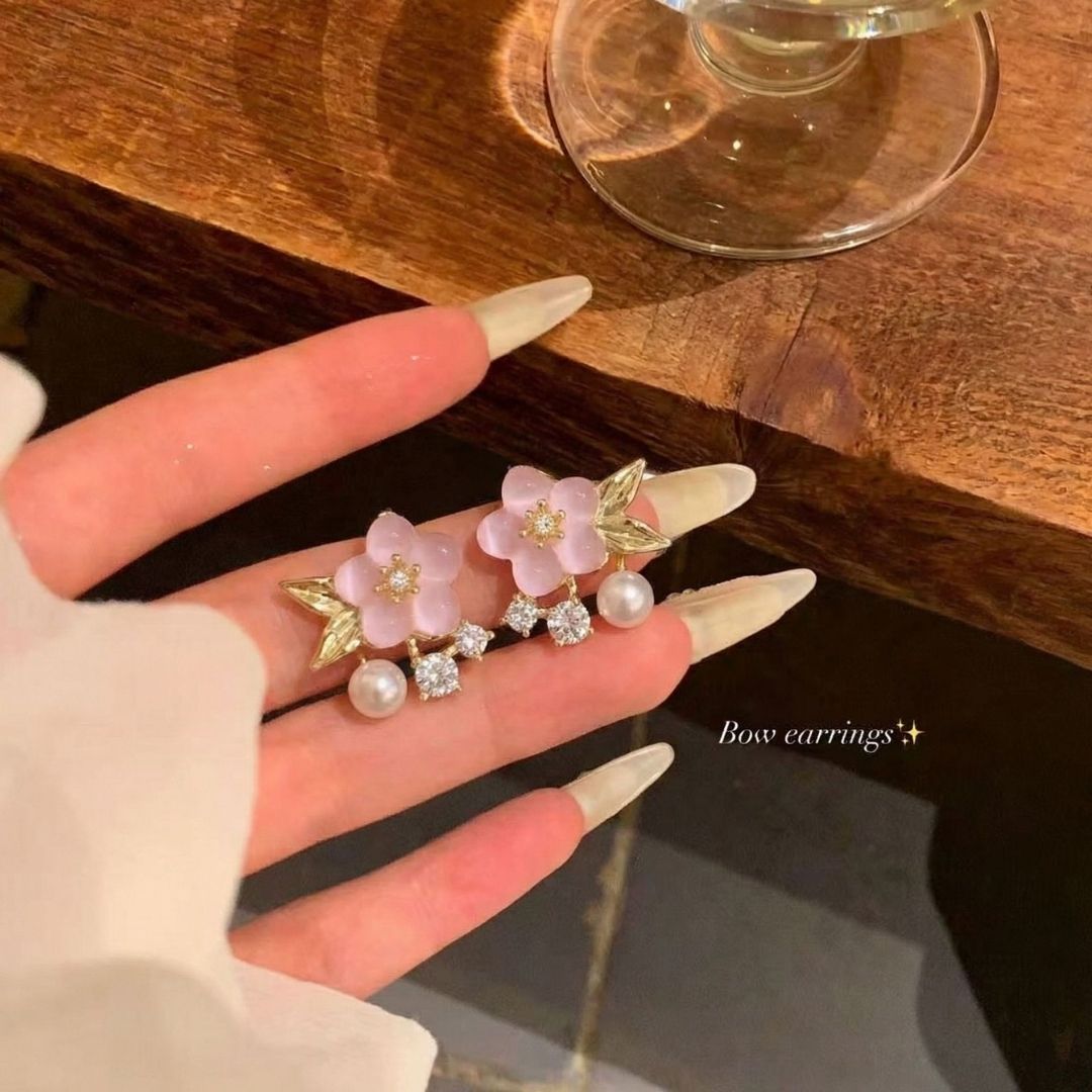 Sakura Blossom Cluster Earrings