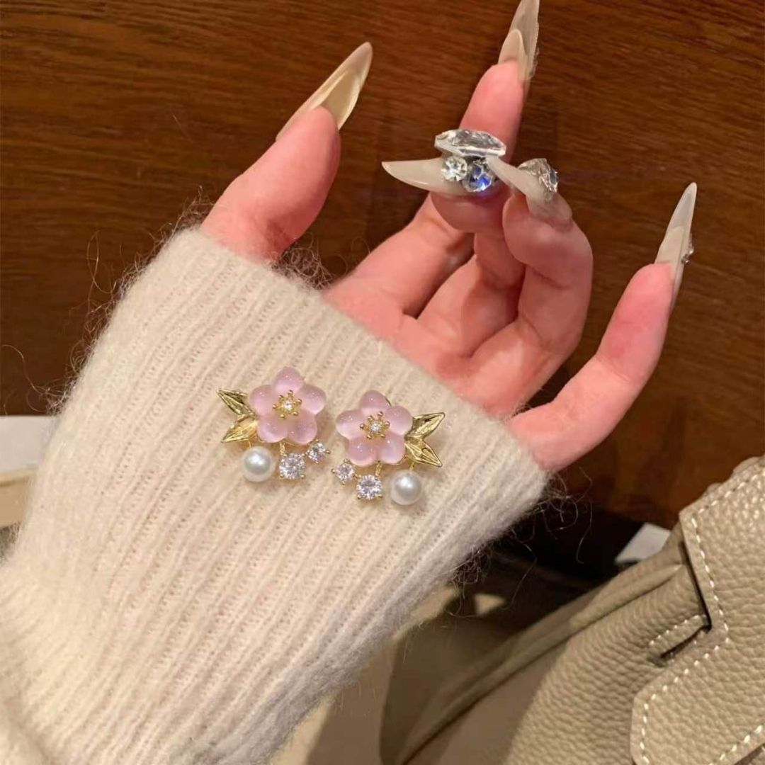 Sakura Blossom Cluster Earrings