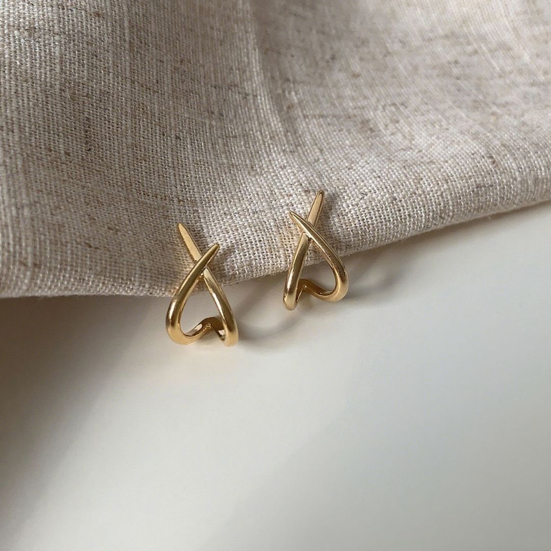 Linear Intersection Studs Earrings