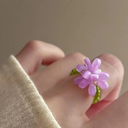 Lavender Looplets Rings