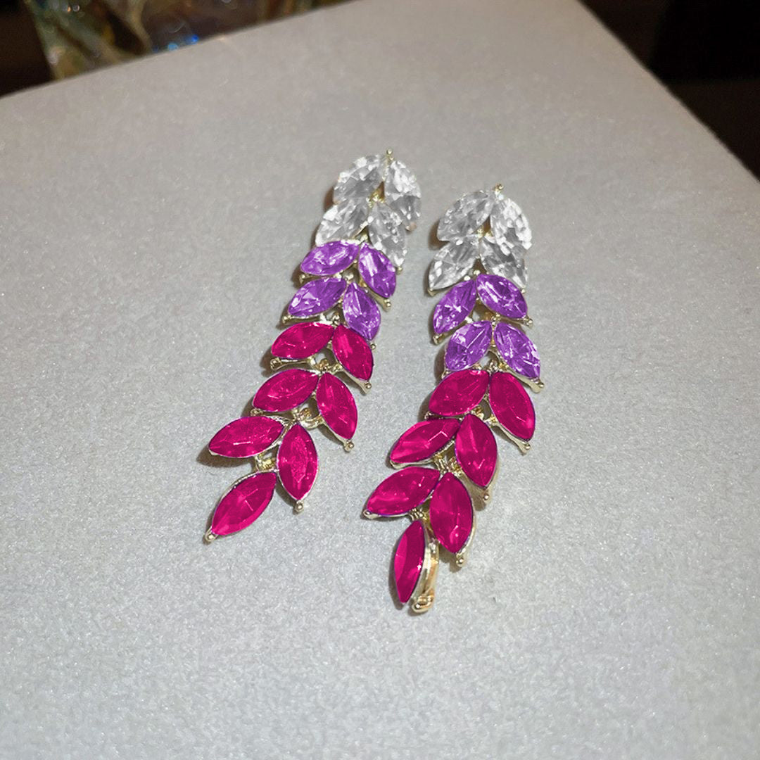 Imperial Lavender Cascades Earrings