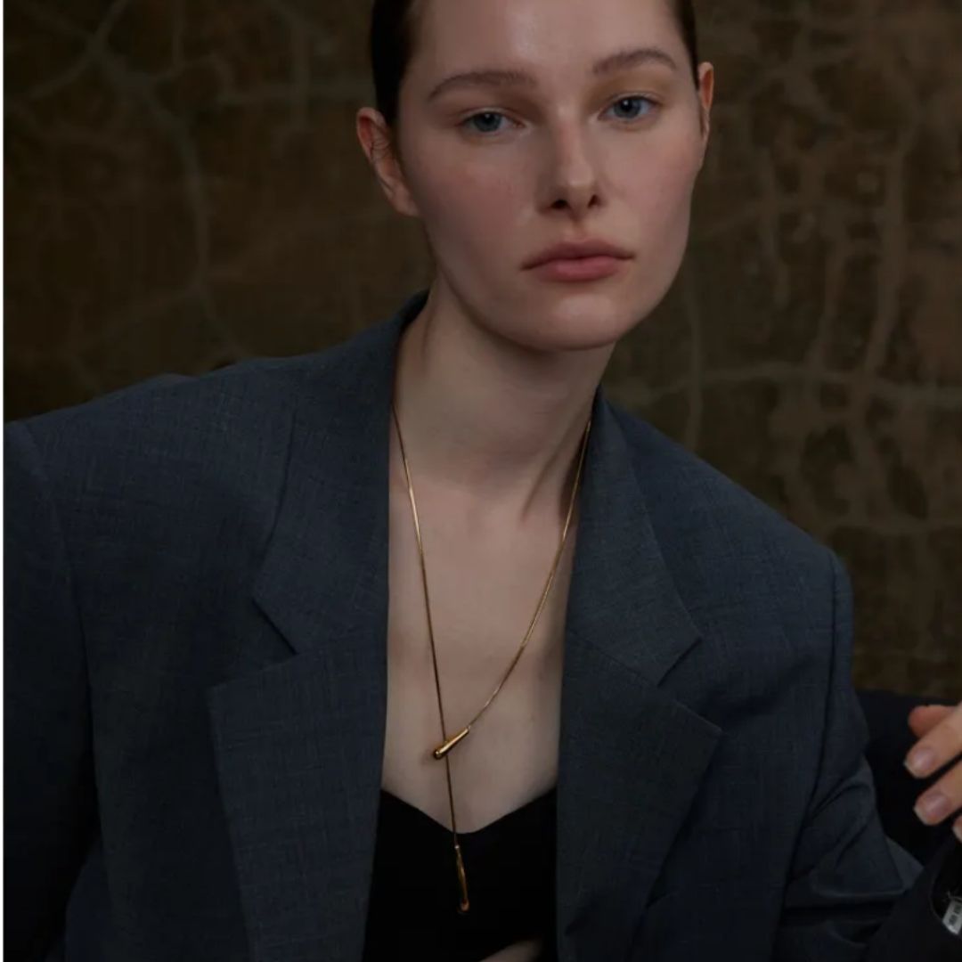 Golden Teardrop Necklace