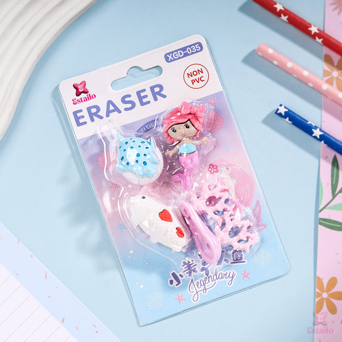 Mermaid Eraser Set