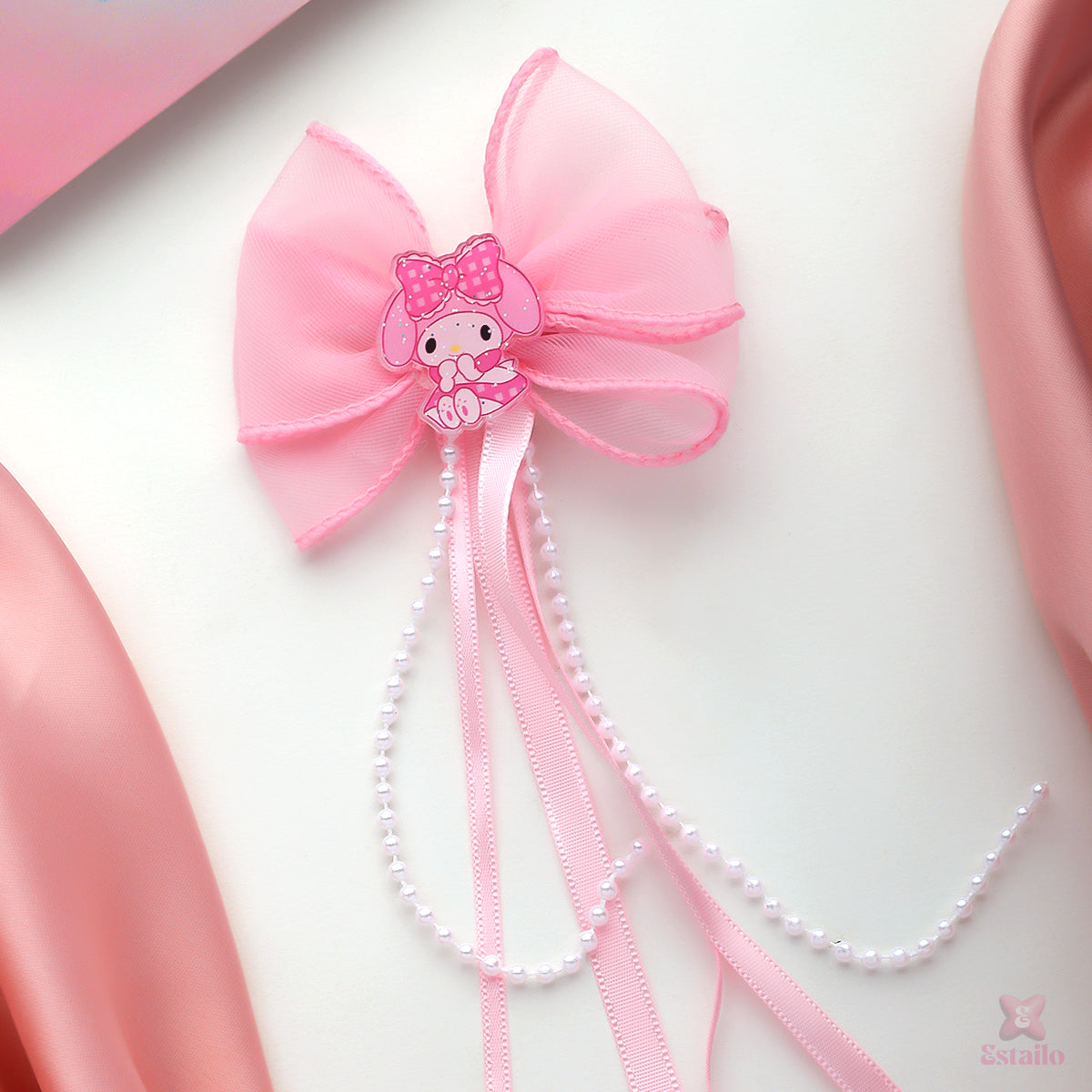 Sweet Bunny Bow Hair Clip