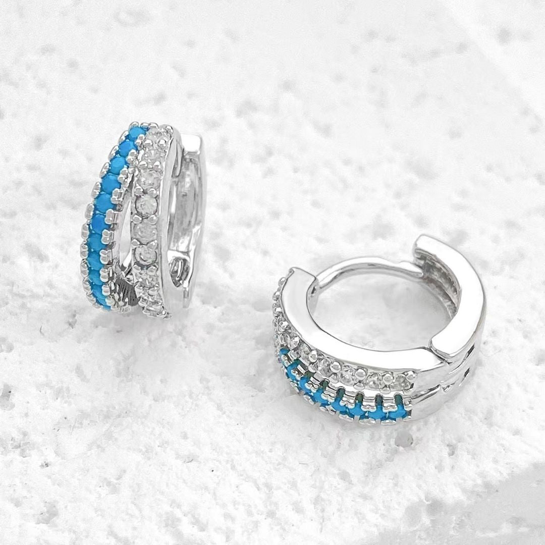 Gilded Turquoise Duets Earrings