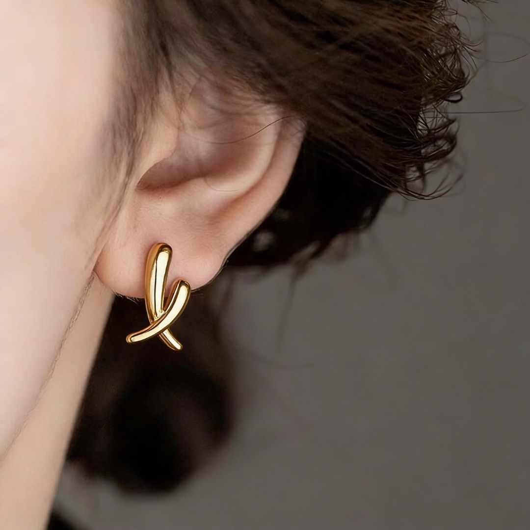 Golden Luxe Tilt Earrings