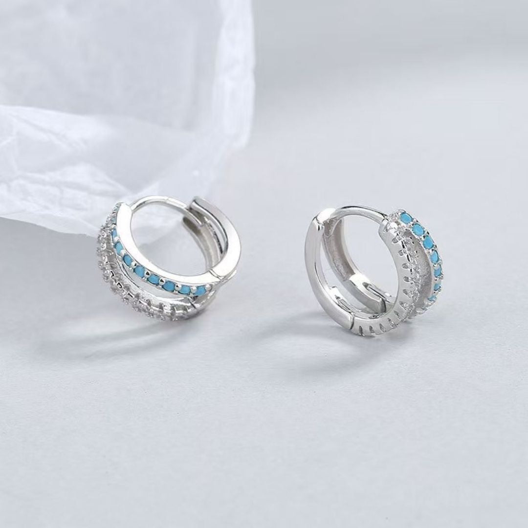 Gilded Turquoise Duets Earrings