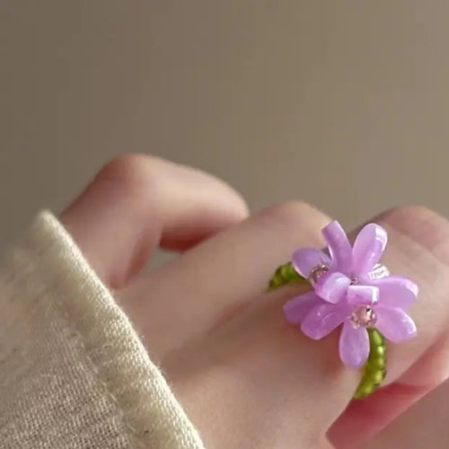Lavender Looplets Rings