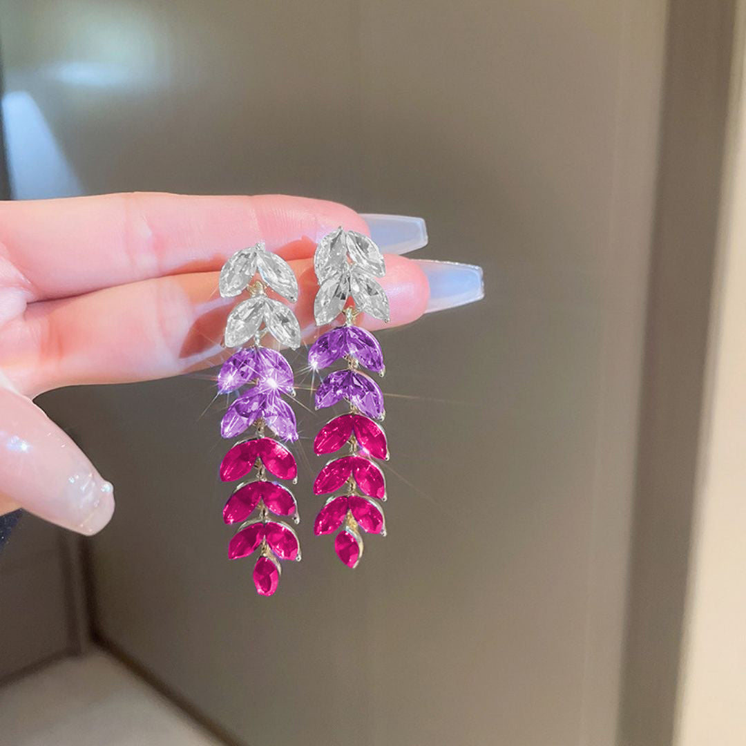 Imperial Lavender Cascades Earrings