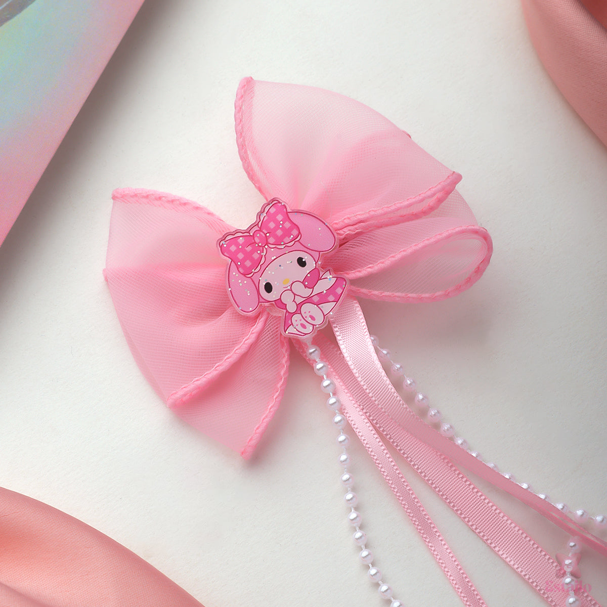 Sweet Bunny Bow Hair Clip