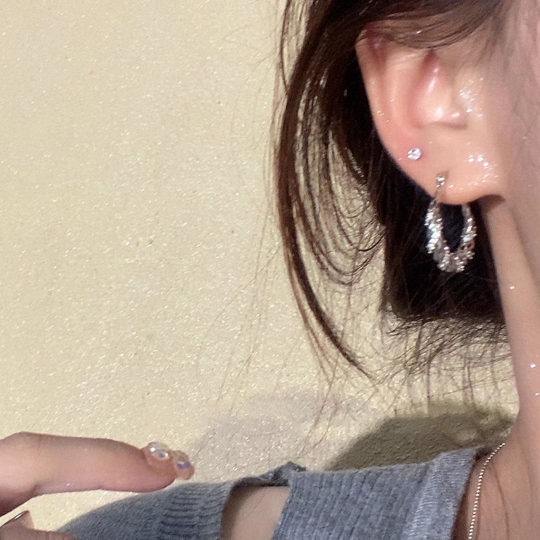 Metro Twist Hoops Earrings