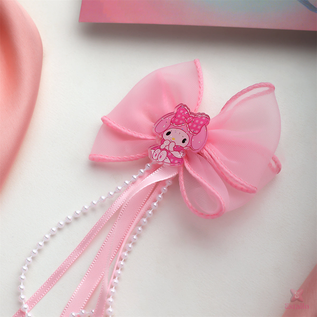 Sweet Bunny Bow Hair Clip