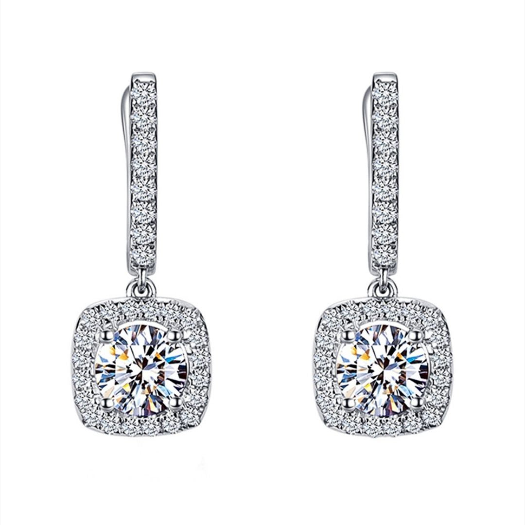 Royal Square Drops Earrings