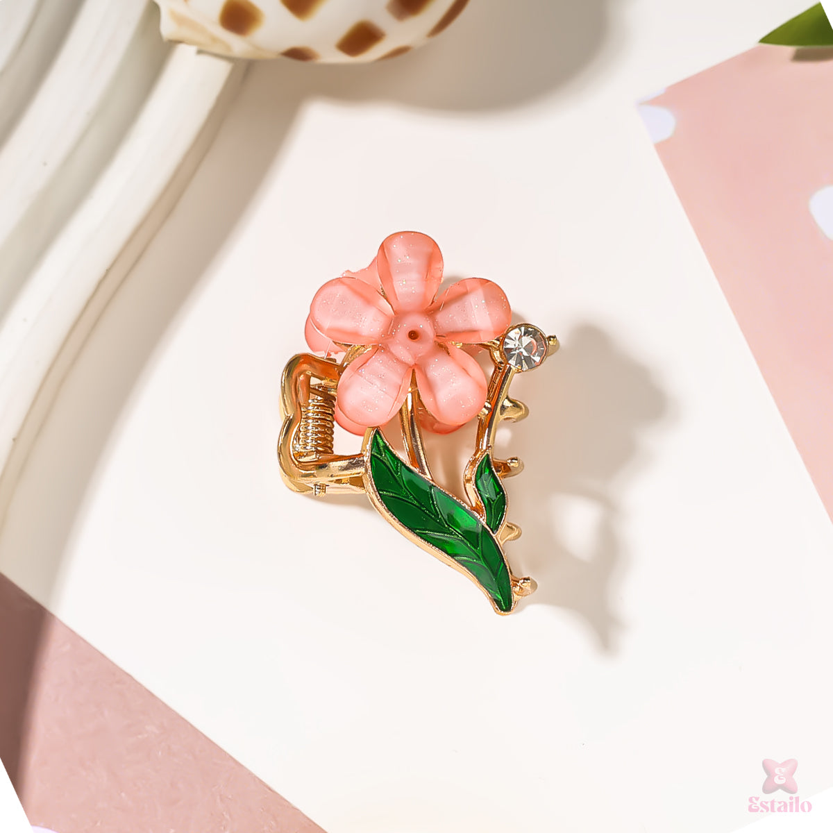 Floral Flair Claw Clip