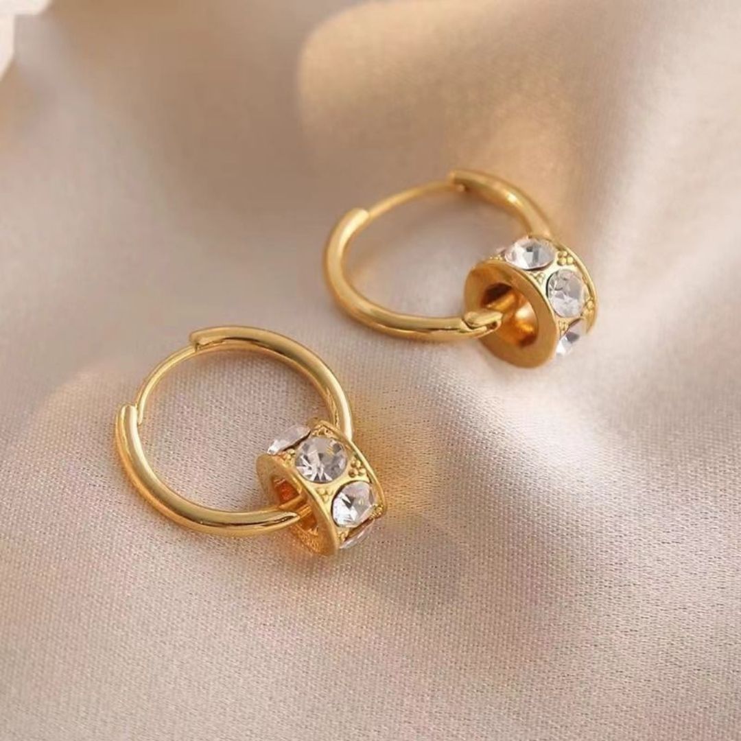 Luminous Barrel Hoops Earrings