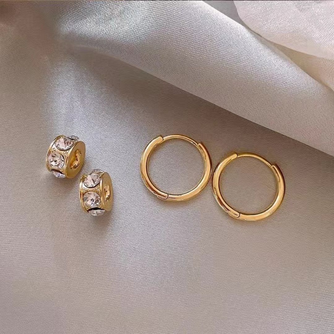 Luminous Barrel Hoops Earrings