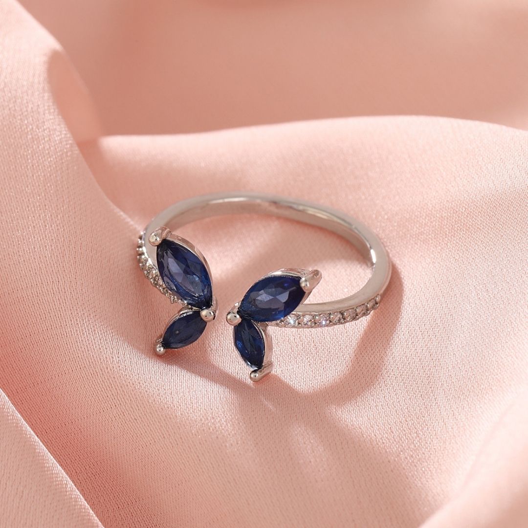 Royal Blue Butterfly Ring