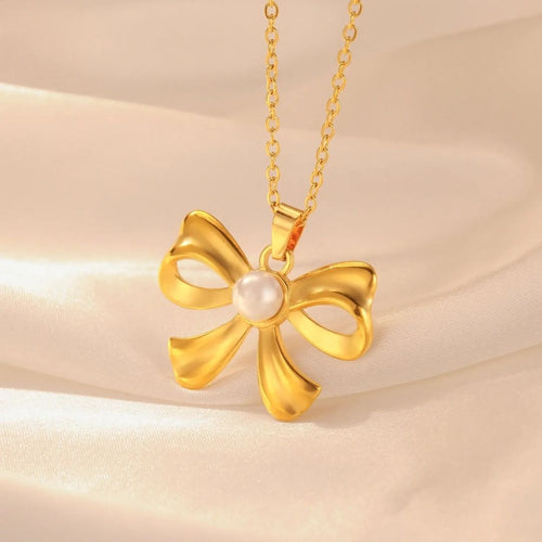 Dainty Bowdrop neckpiece