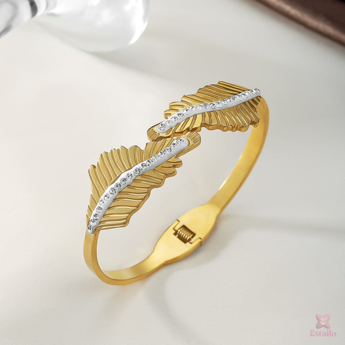 Statement Leaf Cuff Bracelet